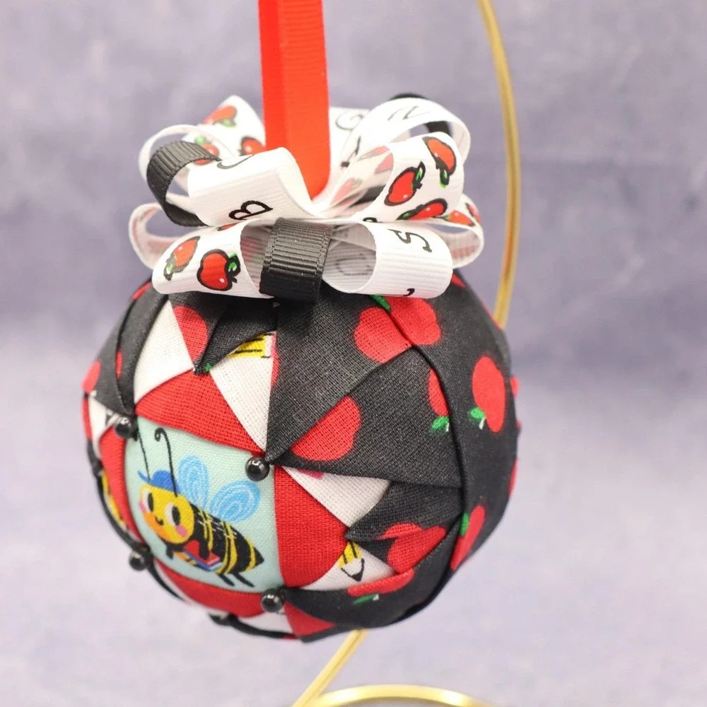 Bee School Teacher Christmas Tree Ornament 3